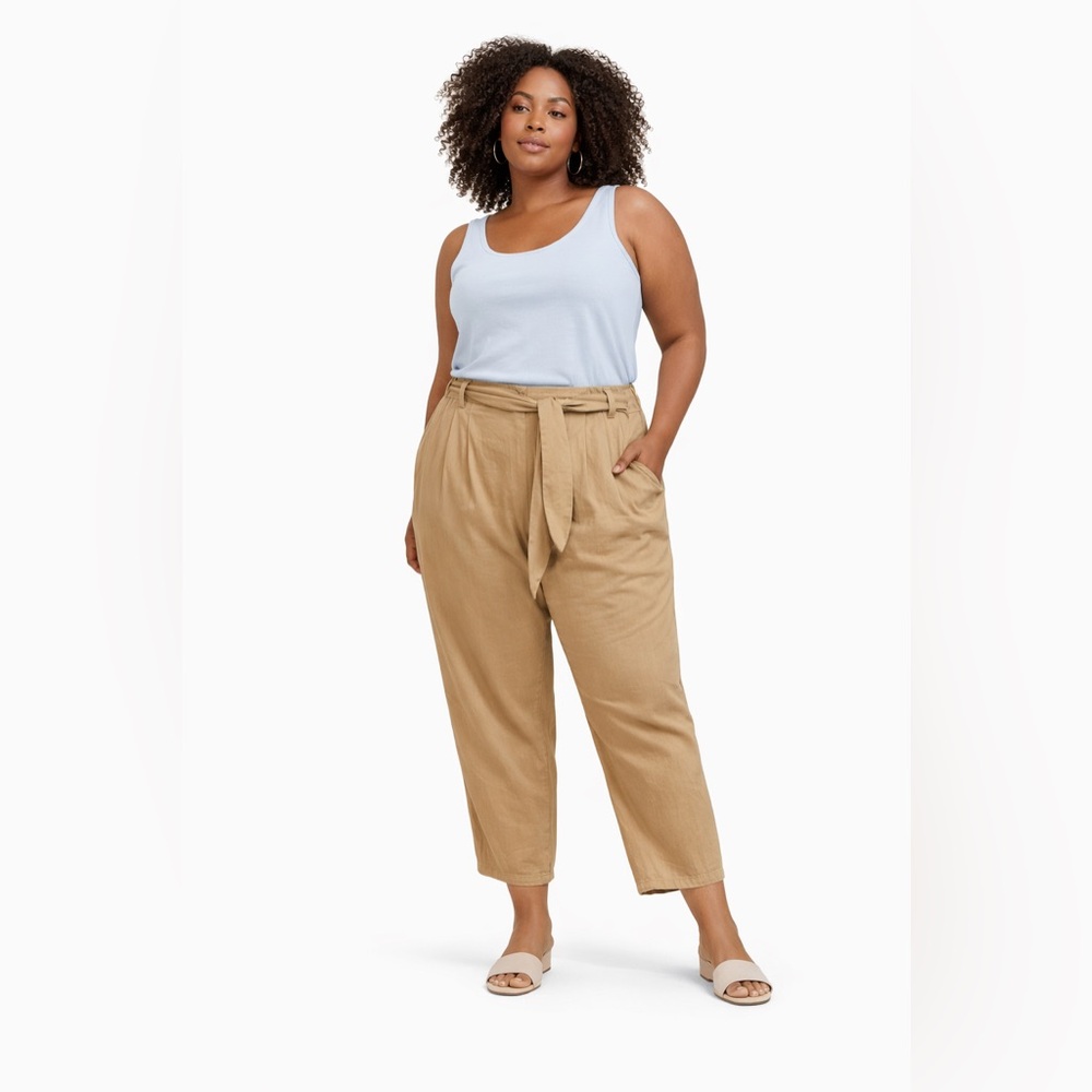 🤎 NWT! Linen Rayon Blend Trouser